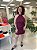 VESTIDO CURTO FRENTE UNICA BURGUNDY - Imagem 1