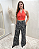 CALÇA PANTALONA ESTAMPA PAISLEY - Imagem 1