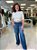 CALÇA JEANS WIDE LEG COM CINTO - Imagem 1