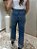 CALÇA JEANS RETA COM BRILHO NA BARRA - Imagem 4