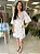 VESTIDO CURTO LINHO BORDADO - Imagem 1
