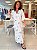 VESTIDO MIDI EM LINHO BORDADO FACES - Imagem 1