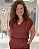 BLUSA ACETINADA OMBROS PLISSADOS - Imagem 1