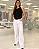 CALÇA SARJA WIDE LEG BRANCA - Imagem 1