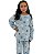 Pijama feminino infantil fleece estrelas - Imagem 1