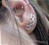 BRINCO EAR CUFF ESTRELAS VAZADAS PRATA 925 - Imagem 2