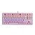 Teclado Gamer OEX GAME Mecânico Game Wolf Led Rainbow Abnt2 TC605 Pink - Oex - Imagem 2
