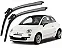 Par Palheta Limpador Parabrisa Fiat Linea Punto Grand Siena Novo Palio Uno Argo Idea Fiat 500 - Imagem 5