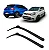 Par Palheta Limpador Parabrisa Fiat Linea Punto Grand Siena Novo Palio Uno Argo Idea Fiat 500 - Imagem 4