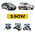 Kit Led Renault Megane (2006-2013) Foco Duplo - Farol Alto, Baixo e Milha - Imagem 2