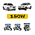 Kit Led Chevrolet Captiva (2008-2017) Farol Alto, Baixo e Milha - Imagem 2