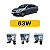Kit LED Kia Cerato (2020-2025) Farol Alto Baixo e Milha - Imagem 1
