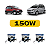 Kit Led Fiat Idea (2005-2016) Foco Duplo com Projetor - Farol Alto, Baixo e Milha - Imagem 2