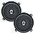 PAR Alto Falante 5 POLEGADAS Hertz Dcx 130.3 Coaxial 80 Watts Rms Cor Preto - Imagem 2