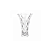 Vaso de Vidro Diamond 8cm x 15cm - Lyor - Imagem 2