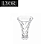 Vaso de Vidro Diamond 8cm x 15cm - Lyor - Imagem 1