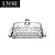 Manteigueira de Cristal com Tampa Radial 18cm x 10,5cm x 8cm - Lyor - Imagem 1