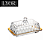 Manteigueira de Cristal com Tampa e Fio de Ouro Radial 18cm x 10,5cm x 8cm - Lyor - Imagem 1