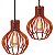 Kit 2 Lustre Lundres Pendente Design Moderno Bivolt - Imagem 8