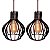 Kit 2 Lustre Lundres Pendente Design Moderno Bivolt - Imagem 5