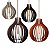 Lustre Pendente Xangai 40cm Mdf Grande Iluminação Moderna - Imagem 1