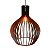 Lustre Grande 52cm Pendente De Madeira Sofisticado Bivolt - Imagem 7