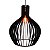 Lustre Grande 52cm Pendente De Madeira Sofisticado Bivolt - Imagem 5