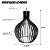 Lustre Grande 52cm Pendente De Madeira Sofisticado Bivolt - Imagem 3