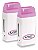 KIT BASE DUPLA + 2 APARELHOS DE CERA MATIC ROLL ON - MEGA BELL BRANCO COM ROSA - Imagem 2