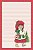 Papel de carta menina natalina Mary May com linhas pautadas - Imagem 1