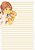 Papel de carta menina vintage linhas - Imagem 1