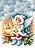COLEÇÃO ANJINHOS DE NATAL - 4 PAPÉIS DE CARTA - Imagem 1