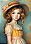 Papel de carta boneca vintage - original - Imagem 1