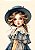 Papel de carta art big boneca vintage- original - Imagem 1
