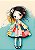 Papel de carta PAPER DOLLS ORIGINAL - Imagem 1