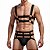 Conjunto harness peitoral elastico + Cueca Jockstrap thong tanga - Imagem 2