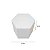 Base Bolo Fake Sextavado Isopor EPS 15cm x 12cm Casamento - Imagem 2
