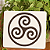 Mandala Triskle - Placa de PVC - Imagem 1