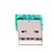 Adaptador Conector USB Macho Tipo A para DIP 2.54mm - Imagem 2