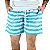 Shorts Beach Disky Listrado Azul Claro - Imagem 1