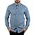 Camisa Tommy Hilfiger Xadrez Custom Fit Azul Marinho - Imagem 1