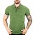 Camisa Polo Forum Verde Musgo Listra Azul - Imagem 1