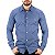 Camisa Reserva Algodão Custom Fit Azul Indigo - Imagem 1