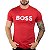 Camiseta Boss Risque Algodão Vermelha - Imagem 1