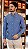 Camisa RL Linho Custom Fit Azul Mescla - Imagem 2
