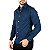 Camisa RL Slim Fit Algodão Monocromática Azul Marinho - Imagem 4