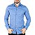 Camisa RL Slim Fit Algodão Monocromática Azul - Imagem 1