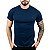 Camiseta Tommy Hilfiger Básica Azul Marinho - Imagem 1