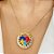 Colar Personalizado Mandala Dupla Autismo Coração Colorido - Imagem 2