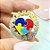 Colar Personalizado Mandala Dupla Autismo Coração Colorido - Imagem 3